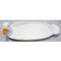 Vintage French Duck Shaped ceramic Foie Gras Serving Dish / French kitchen