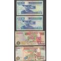 NAMIBIA , ZAMBIA, BOTSWANA AND MOZAMBIQUE BANKNOTE LOT