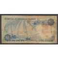 1978 BERMUDA QE II $ 1 DOLLAR BANKNOTE