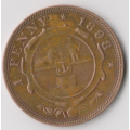 1898 ZAR PENNY COIN