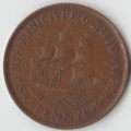 1926 UNION OF SOUTH AFRICA HALF PENNY COIN