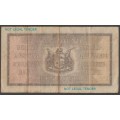 1941 SOUTH AFRICA J POSTMUS ONE POUND BANKNOTE