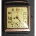 VINTAGE GOOD HOPE LEVER WATCH 9ct GOLDPLATED-NOT WORKING