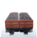 Lima SAR ES short wagons with coal load x 2  - HO #17002