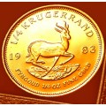PROOF 1983 KRUGER RAND 1/4 OUNCE  22ct