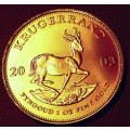 2003  ONE OUNCE KRUGERRAND   34 GRAMS 22CT  IN PERFECT CONDITION