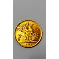 1912 GREAT BRITAIN  HALF  SOVEREIGN. WEIGHT 4 GRAMS OF 22CT GOLD