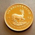 PROOF 1993 KRUGER RAND 1/4 OUNCE  22ct