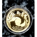 1 / 10 th 24  ct SOLID GOLD RSA R1 dated  2008... 2 available... bid per coin