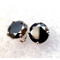 Stunning 3 ct Black Diamond earings