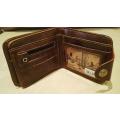 **Men's Genuine Leather Dakota Red Fino Wallet***TAN ONLY***Great Quality***BRAND NEW**3 Avail**