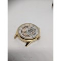 Skeleton Rotary Vintage Skeleton  Gold Mechanical Men's Watch