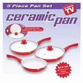 5 Piece Ceramic Pan Set