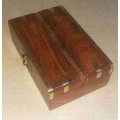 Rosewood and brass cigar box