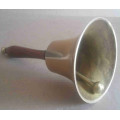 Hand bell school bell solid brass 12cm diameter