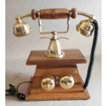 Vintage wood telephone