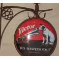 His Masters Voice double sided advert light. LED.