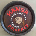 Hansa Pilsener Large barrel end 46cm Diameter.