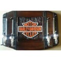 Harley Davidson Barrel, 4 units optic spirit tot measure dispenser. Wall Hanging