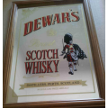 Dewar's whisky pub / bar mirror.