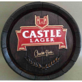 Castle Lager  barrel end