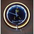 Johnnie Walker double neon clock. 220V