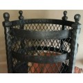 Bediviere`s log barrel with iron lace