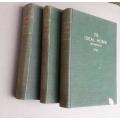 The Ideal Home and Gardening from 1941-1944, 3 hard cover books.