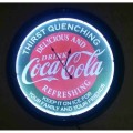 Coca-cola Metal illuminated clock.