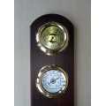 Barometer, hygrometer, thermometer and clock