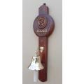 Brass Bell 12cm With Wall Hanging Richelieu Backing