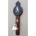 Brass Bell 12 cm With Wall Hanging Johnnie Walker Backing