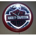 Harley Davidson Illuminated Clock 51cm Diameter