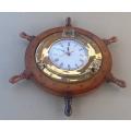 Decorative Ships Wheel Clock