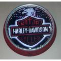 Harley Davidson Illuminated Metal Clock 31cm Diameter