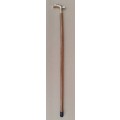 Walking stick. Rosewood with brass handle