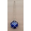Glass Colored Fishing Net Float-Blue-20cm Diameter