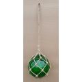 Glass Colored Fishing Net Float-Green-20cm Diameter