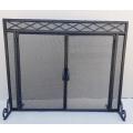 Free Standing Fire Screen with Double Opening Doors 100W x 80H.