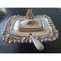 A Stunning Sheffield Condiment dish with spoon!!
