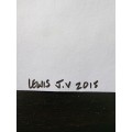 Lewis Acrylic on Card