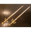 Two Ornamental Spanish Swords 58cm long.