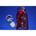 Cut Glass Perfume Bottle with stopper