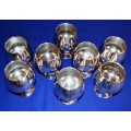 Silver Plate Brandy Snifters - Set of Eight