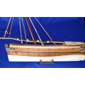 Vintage Hand Crafted Model Sailing Ship