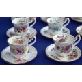 Amazing! The COMPLETE Collection of ROYAL ALBERT MINIATURE  Flower of the Month Cups and Saucers