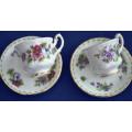 Amazing! The COMPLETE Collection of ROYAL ALBERT MINIATURE  Flower of the Month Cups and Saucers