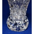Small Bulbous Crystal Vase