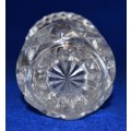 Small Bulbous Crystal Vase