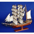Beautiful Vintage Display Model of a Tall Ship